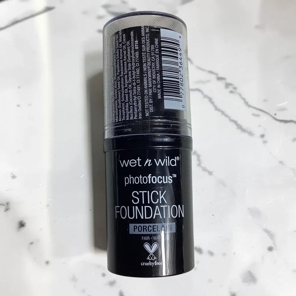 Wet n Wild Photo Focus Stick Foundation 848A Porcelain Fair Warm 0.42oz Vegan
